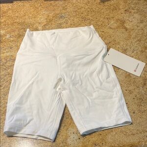 Lululemon White Align HR Shorts